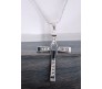 Vin diesel Fast and Furious Smart Cross Pendant Crystal With Stylish Dominic Toretto Silver Dot Chain Necklace for Boys and Men Silver