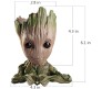 Groot Pen Stand Groot Flower Plant Pot Gift for Men Decorative Items Tree Flowerpot Planter Holder Action Figure Toy for Office or Home 16 Cms Desk Decor D3