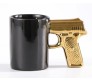 Gun Shape Mug Tea Coffee Cup Funny Humor Gift 3D Revolver Pistol Mugs with Handgrip Lid Tea Quirky Office Cup Drinkware 350ml GGBM