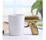 Gun Shape Mug Tea Coffee Cup Funny Humor Gift 3D Revolver Pistol Mugs with Handgrip Lid Tea Quirky Office Cup Drinkware 350ml GGWM