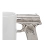 Gun Shape Mug Tea Coffee Cup Funny Humor Gift 3D Revolver Pistol Mugs with Handgrip Lid Tea Quirky Office Cup Drinkware 350ml SGWM