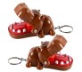 Hippo Teeth Toy Keychain For Kids Hippopotamus Biting Finger Game Dentist Biting Finger Games