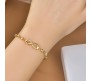 Austrian Crystal Infinity Bracelet Gold Simple Elegant Stylish Adjustuble for Women and Girls