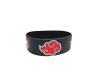 Anime Naruto Inspired Itachi Red Cloud Rubber Band Bracelet Cosplay Accessory Black For Boys and Men