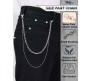 Jeans Chain Stainless Steel Silver Punk Cool Pants Gothic Pocket Hip Hop Biker Trousers Chain Jewelry Accessories for Men and Women D1