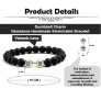 Natural Black Volcanic Lava Beads Body Building Fitness Dumbbell Charm Wrist Gym Bracelet Gift Gym Lovers for Men and Women