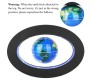 Magnetic Levitation Floating World Map Levitating Globe Moving Within Oval Shape Mid Air Automatic Self Rotating Perpetual Motion Earth Ball Spinning Device Gadget Gift Color