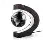 Magnetic Levitation Floating World Map Levitating Globe Moving Within C Shape Mid Air Automatic Self Rotating Perpetual Motion Earth Ball Spinning Device Gadget Gift Black