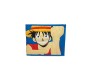 Anime One Piece Luffy Stylish Printed Design Purse PVC Leather Wallet Blue For Kids Men & Boys