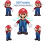 Set of 6 Super Mario Brothers Luigi Action Figure 14-11 cm for Car Dashboard, Cake Decoration, Collectible and Study Table Multicolor