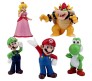 Set of 5 Super Mario Brothers Luigi Action Figure 9.5-10 cm Game Figures Collectible Toy Figurines Multicolor