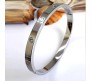 Combo Set of 3 18K Silver Rose Gold Gold Plated Stainless Steel Openable Crystal Bracelet Fashion | Latest Tending Love Stylish Cuff Kada Anti Tarnish Jewellery Gifts for Women Girls