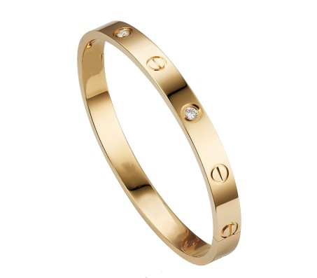 18K Gold Plated Stainless Steel Openable Crystal Bracelet Fashion | Latest Tending Love Stylish Cuff Kada Anti Tarnish Jewellery Gifts for Women Girls 