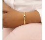 18K Gold Plated Stainless Steel Openable Crystal Bracelet Fashion | Latest Tending Love Stylish Cuff Kada Anti Tarnish Jewellery Gifts for Women Girls 