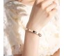 18K Rose Gold Plated Stainless Steel Openable Crystal Bracelet Fashion | Latest Tending Love Stylish Cuff Kada Anti Tarnish Jewellery Gifts for Women Girls 