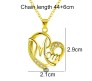 Mom Gold Plated Pendant Necklace Chain for Mothers Day Gift Idea or Best Birthday Jewellery Gifts for Women