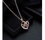 Mom Rose Gold Plated Pendant Necklace Chain for Mothers Day Gift Idea or Best Birthday Jewellery Gifts for Women