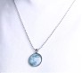 Glow In The Dark Moon Pendant Enchanted Moonstone Necklace Chain Moon Surface Gift For Women and Girls