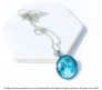 Glow In The Dark Moon Pendant Enchanted Moonstone Necklace Chain Moon Surface Gift For Women and Girls