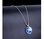 Glow In The Dark Moon Pendant Enchanted Moonstone Necklace Chain Moon Surface Gift For Women and Girls