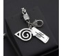 Naruto Inspired Charm Double Bands Konoha Sign Logo Bracelet Silver Jewellery Accessory Wristband for Men & Women