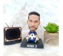 Neymar Jr for Car Dashboard with Mobile Holder Action Figure Toys Collectible Bobblehead Showpiece For Office Desk Table Top Toy For Kids and Adults Multicolor