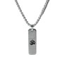 Engraved Om Pendant for Men With Silver Chain Locket Necklace for Men and Women