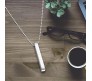 3D Cuboid Vertical Bar/Stick Stainless Steel Locket Silver Pendant Necklace for Boys and Men