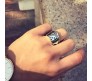 Stainless Steel Ace King Queen Jack Playing Card Stylish Biker Poker Adjustable Ring for Men Boys