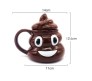 Cartoon Smile Poop Mug Tea Coffee Cup Funny Humor Gift 3D Pile of Potty Emoji Mugs with Handgrip Lid Tea Office Cup Drinkware 400ml