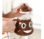 Cartoon Smile Poop Mug Tea Coffee Cup Funny Humor Gift 3D Pile of Potty Emoji Mugs with Handgrip Lid Tea Office Cup Drinkware 400ml