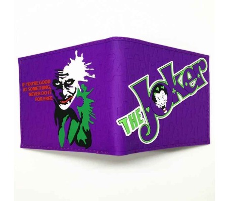 Joker Stylish Printed Design Purse PVC Leather Wallet For Kids Men & Boys D1