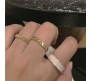 Set of 3 Gold Gold Adjustable Minimal Design Combo Pack Stylish Party and Daily Use Wear Ring Set For Girls and Women