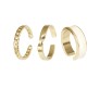 Set of 3 Gold Gold Adjustable Minimal Design Combo Pack Stylish Party and Daily Use Wear Ring Set For Girls and Women