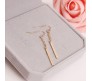 Stick Bar Style Long Needle Gold Plated Fashion Hanging Sui Dhaaga Drop & Dangle Earrings For Women & Girls Gold