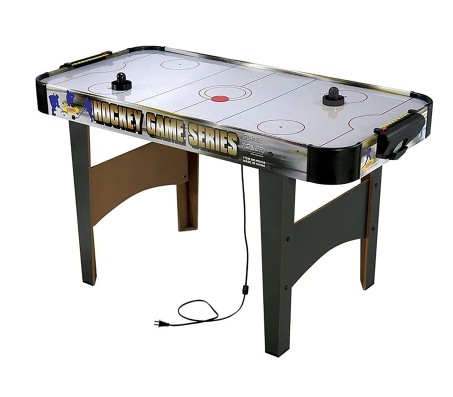 138 cm Large Size Wooden Indoor Air Hockey Game Table Toy Indoor Game for Kids Boys Girls and Adults Multi Color