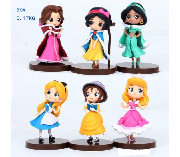 Princess Belle Doll Cake Topper - White