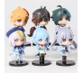 Set of 6 Genshin Impact Anime Figures 10 cm for Car Dashboard, Cake Decoration, Office Desk and Study Table Multicolor