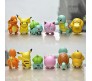 Set of 6 Pokemo 6-7 cm Pcs Pikach, Psyduk, Chrmandr, Babysur, Jiggly-Puff, Squrtl Action Figure Miniature Doll