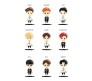 Set of 9 Music Band Exo Action Figure Set Or Cake Topper Decoration Merchandise Showpiece to Keep in Office Desk Table Gift Toys Multicolor