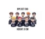 Set of 9 Music Band Exo Action Figure Set Or Cake Topper Decoration Merchandise Showpiece to Keep in Office Desk Table Gift Toys Multicolor