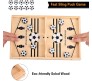 Wooden Fast Sling Puck Game Slingshot Table Ice Hockey Game Fastest Hand Finger Sling Shot Board Game Toy for Party Fun Family Tabletop Game for Kids and Adults (Multicolor)