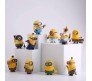 Set of 10 Minions Mini Action Figure Collectible Set Or Cake Topper Minion Decoration Merchandise Toy