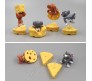 Set of 4 Tom and Jerry Action Figure Or Cake Topper Decoration Merchandise Showpiece to Keep in Office Desk Table Gift Multicolor