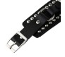 Black PU Leather Bracelet Punk Bracelet Adjustable Goth Cuff Bracelet Gothic Rivet Buckle Wristband for Men Women