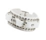 White PU Leather Bracelet Punk Bracelet Adjustable Goth Cuff Bracelet Gothic Rivet Buckle Wristband for Men Women