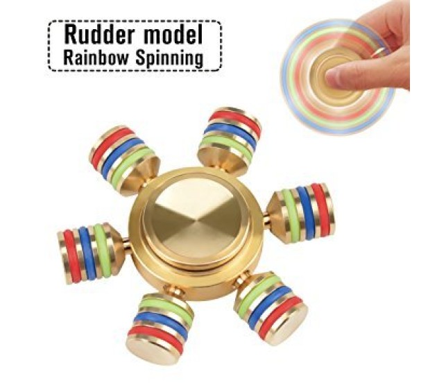 Alloy Gold 360 Spinner Focus Fidget Toy Tri-Spinner Focus Toy for Kids &  Adults