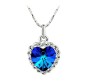 Heart of the Ocean Neclace Titanic Blue Stone Pendant Jewellery Necklace for Women