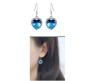 Heart of the Ocean Neclace Set Titanic Blue Stone Pendant Earring Jewellery Necklace for Women