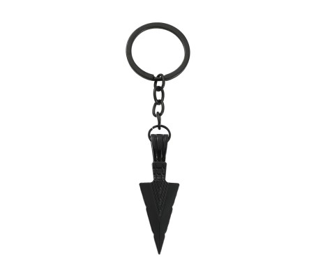 Spear Arrow Shape Black Metal Keychain Key Chain for Car Bikes Key Ring